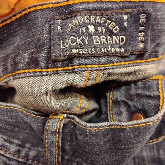 Lucky Brand jeans mens 34x30 blue denim 363 vintage straight leg cotton - Picture 7 of 10